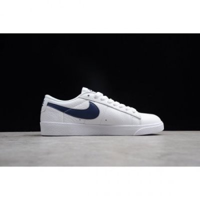 Nike Blazer Low Prm V2 Beyaz / Mavi Kaykay Ayakkabı Türkiye - ERDXQ93J